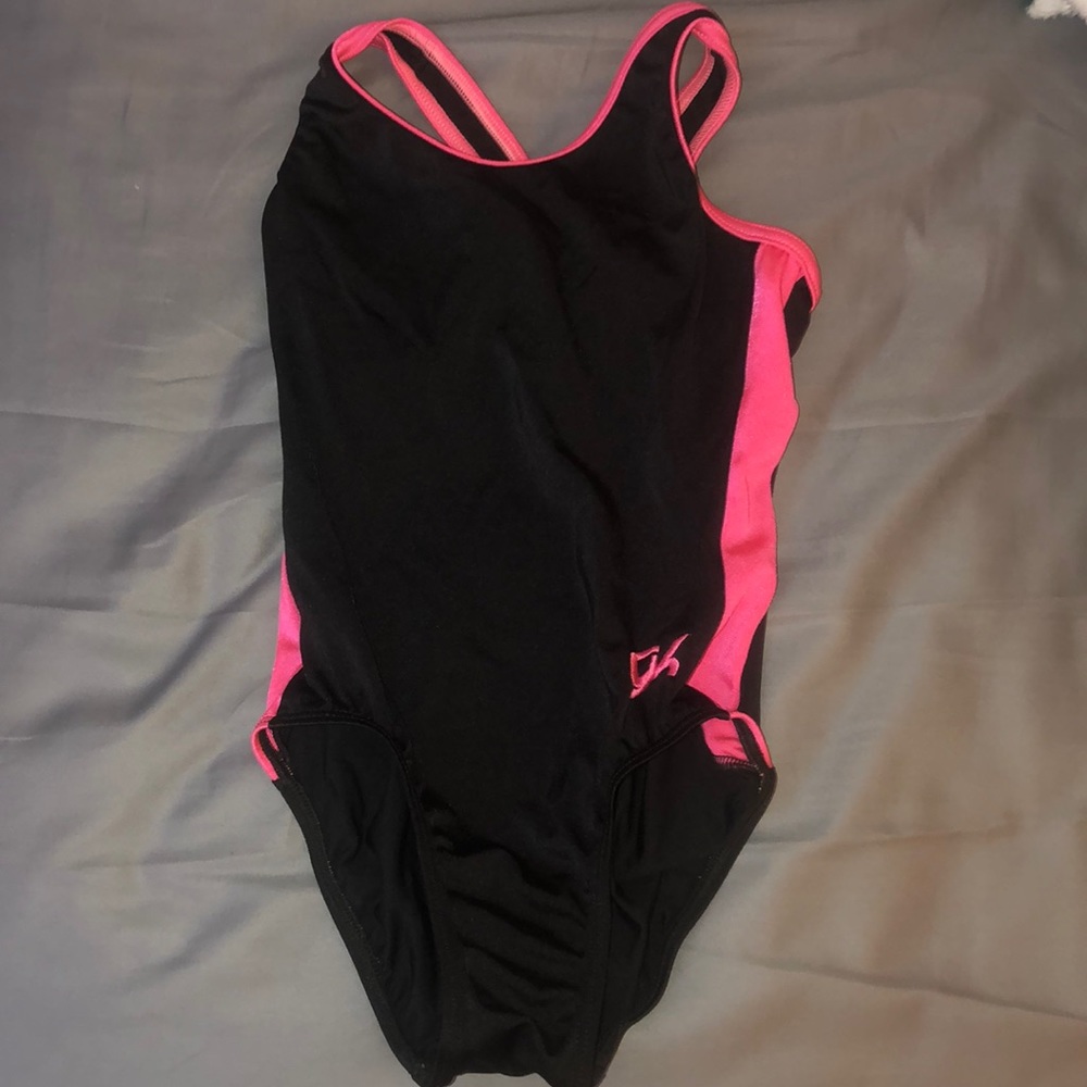 GK Pink and Black leotard